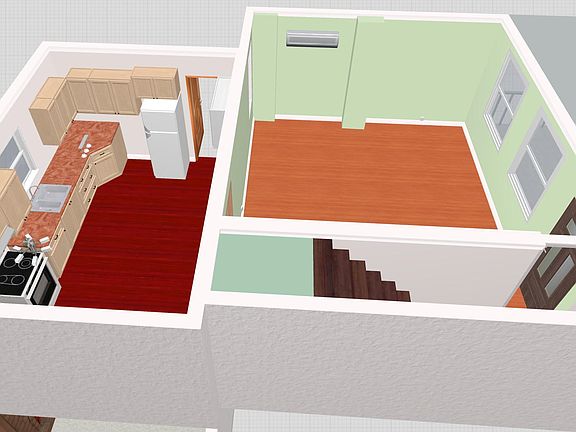 1st floor rendering.