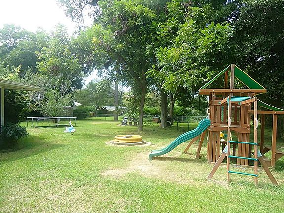 large backyard for lots of family fun.