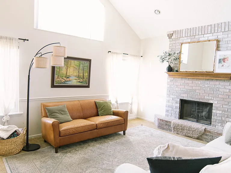 light soaked living room