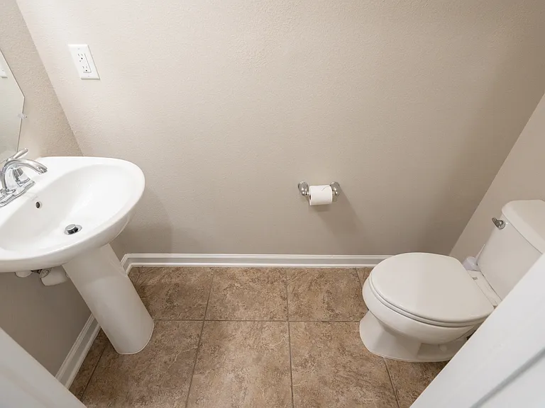Downstairs half bath