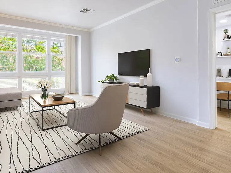 Living Room with Hard Surface Flooring