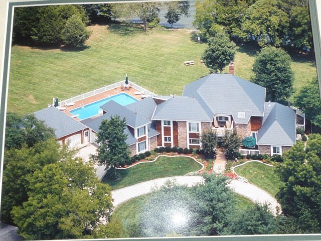 helicopter view of home