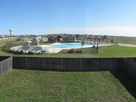 Cross no streets to park and pool behind home
