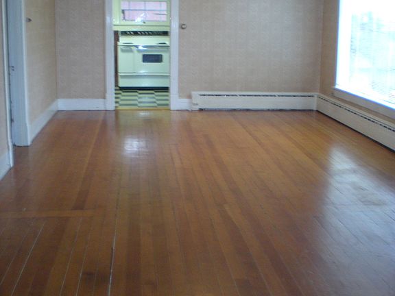 Living room looking towards kitchen