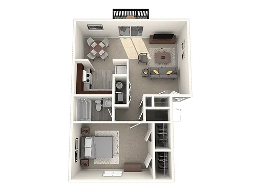 Floor plan 1 Bedroom Apartment
