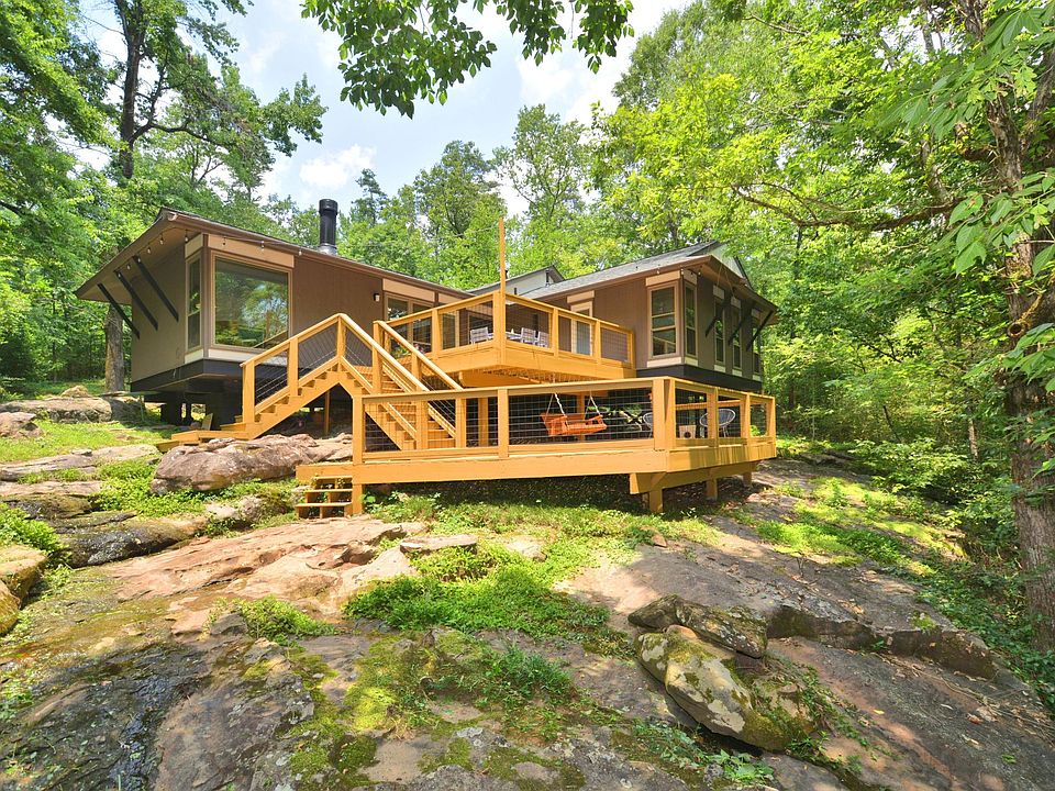 Sit on the deck or relax in the swing overlooking the creek