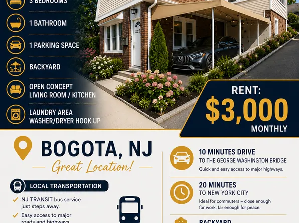(undisclosed Address), Bogota, NJ 07603