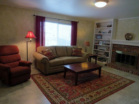 Gas fireplace in family room