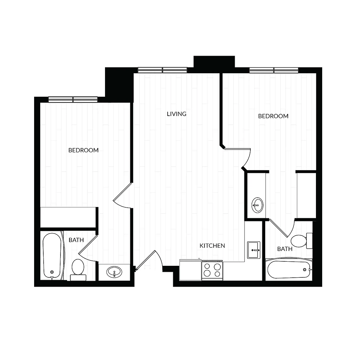 Floor plan 2X2 A