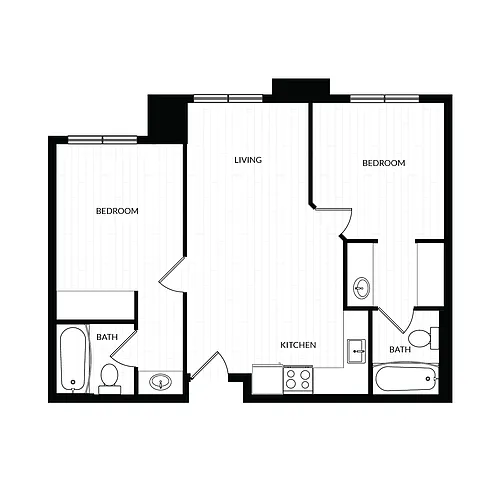 Floor plan 2X2 A