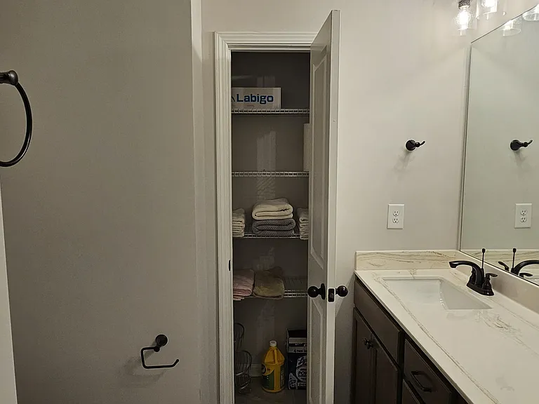 Master Bedroom Bathroom - Linen Closet