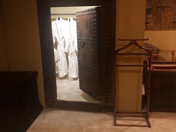 Master bedroom walk in closet
