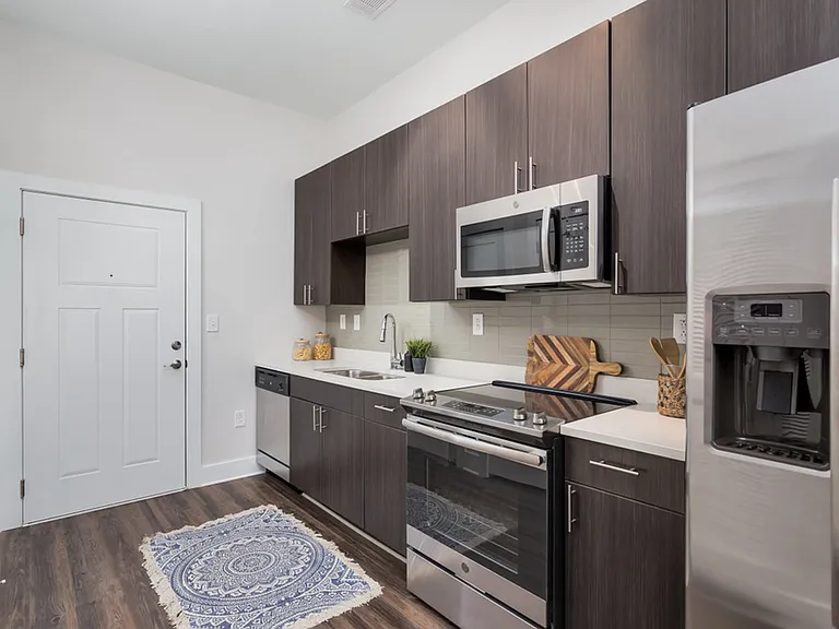 Inviting Studio Kitchen at The Melrose Apts in Berry Hill, TN.