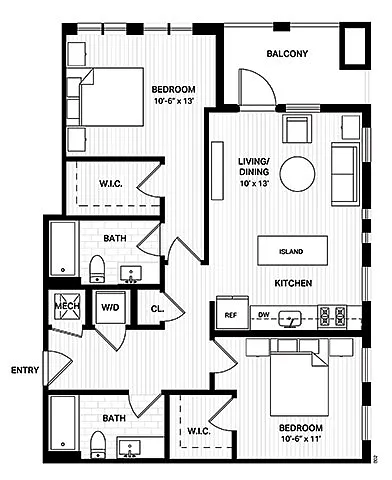 Floor plan B1A