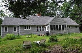 Rear of home with nice yard