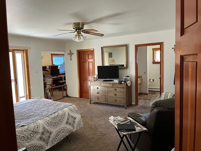 Master bedroom and adjoining study