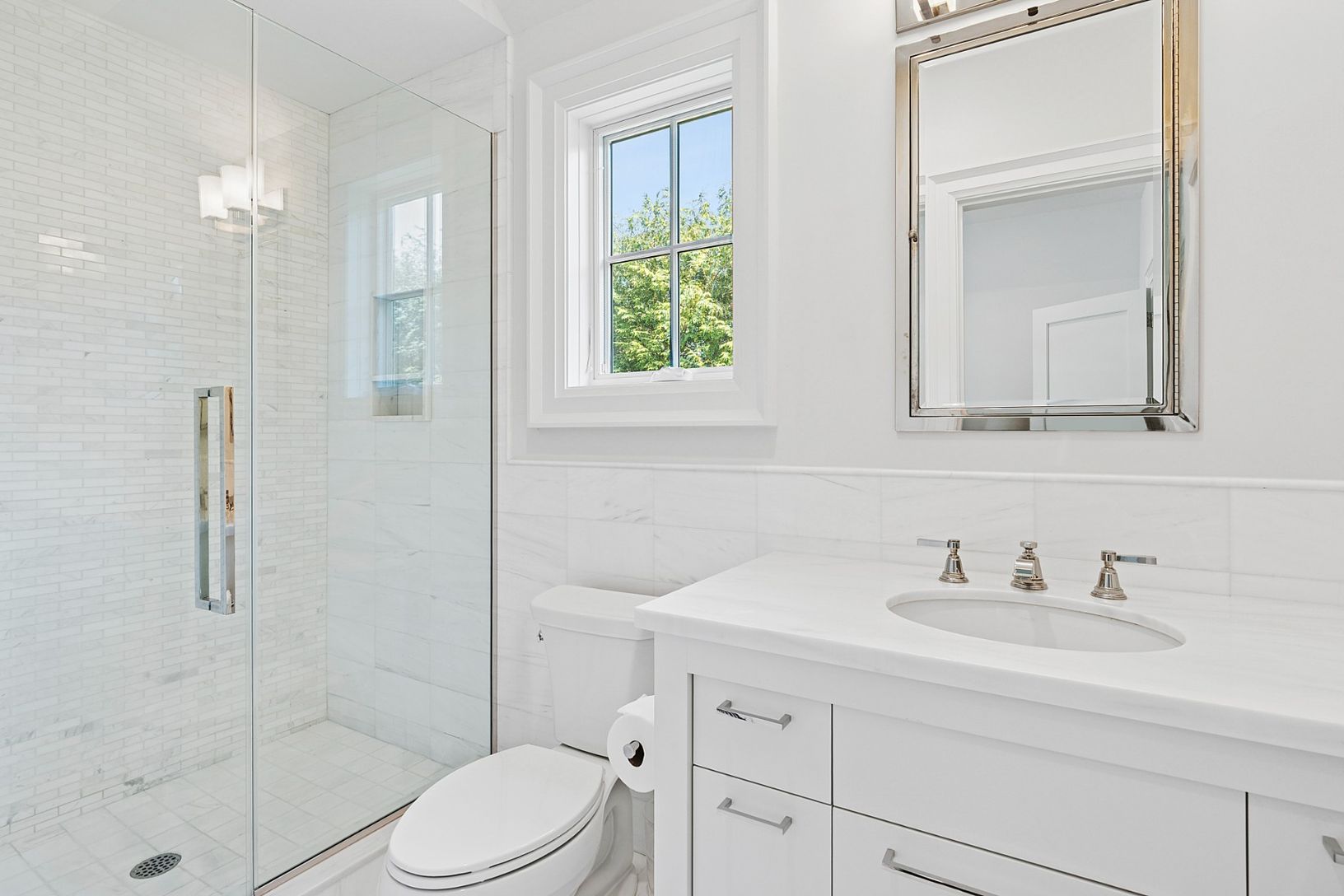 2nd floor bathroom with spacious shower