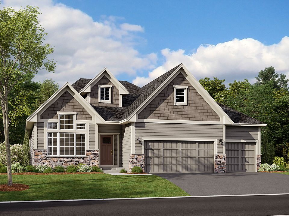 Sycamore II Elevation C 3-Car Optional Stone