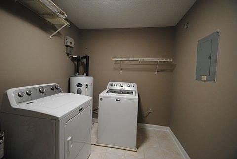 new washer/dryer in spacious utility/laundry room