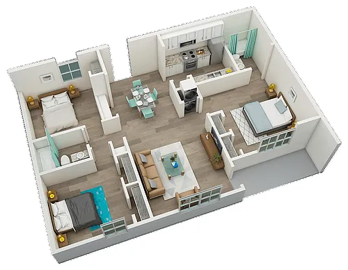 Floor plan 3 Bedroom