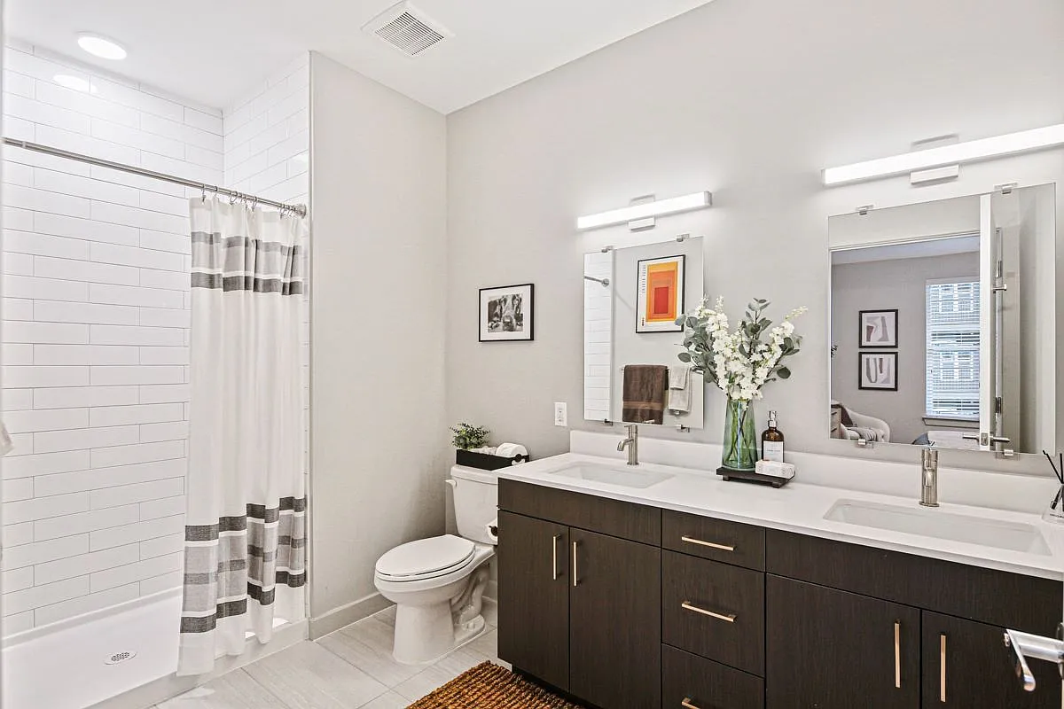 2 Bedroom- Primary Suite Bathroom - Lofts at Yard 56