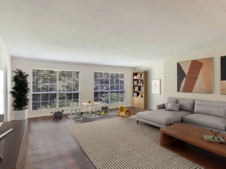 Spacious living rooms with great natural light