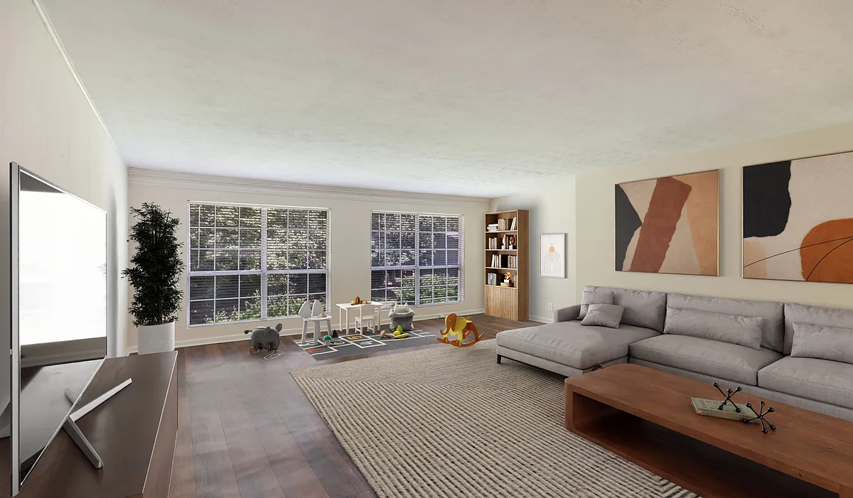 Spacious living rooms with great natural light - Peachtree Park
