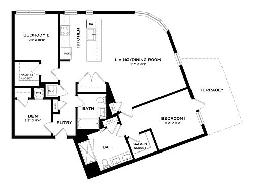 Floor plan B24-Den