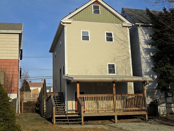Back view/covered porch deck