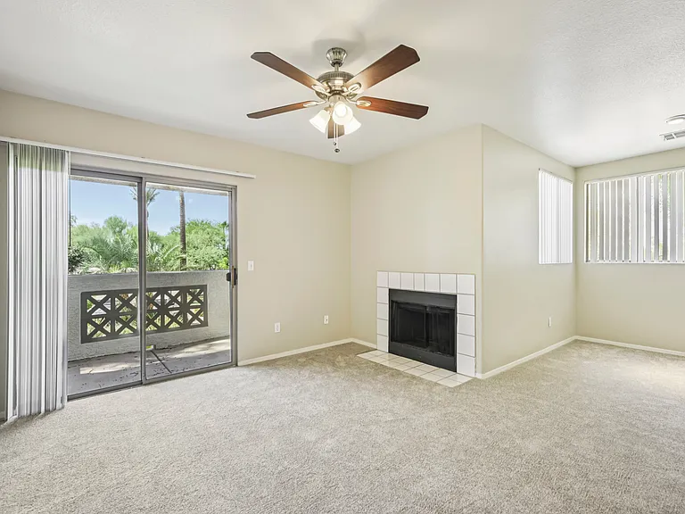 Gather around the fireplace and make every night cozy.