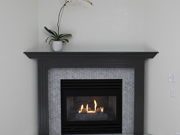 Toasty gas fireplace