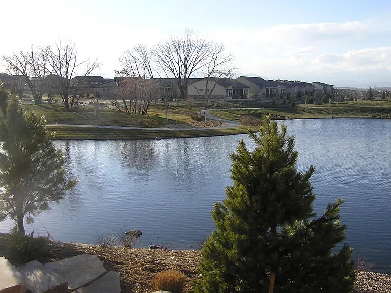 One of several lakes in community