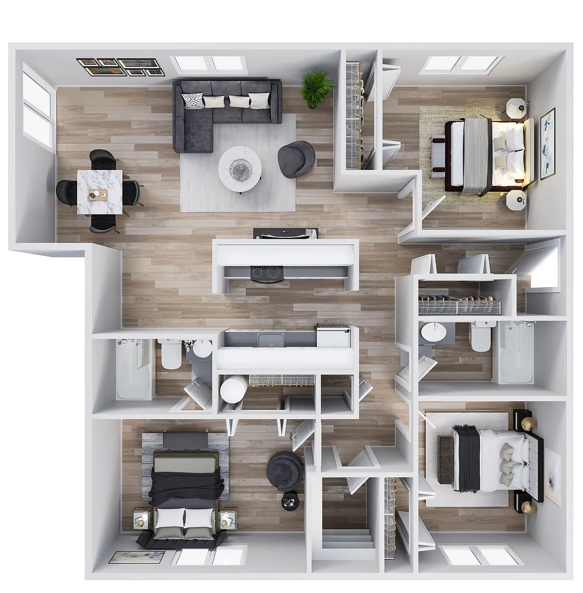 Floor plan 3x2 Modern