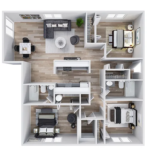 Floor plan 3x2 Modern