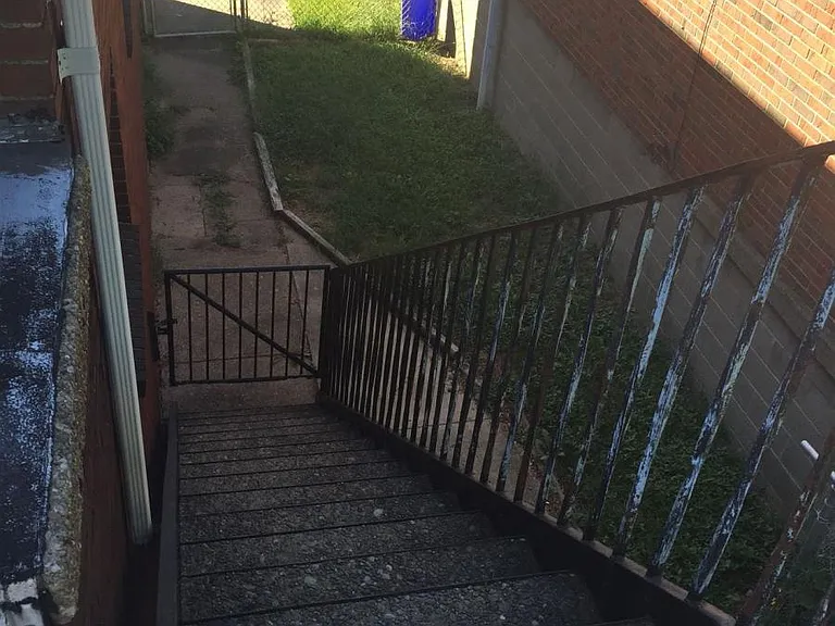 OUTSIDE STAIRS FROM UPPER DECK