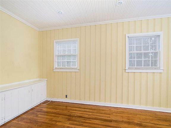 Beautiful hardwood floors continue into the Family Room.