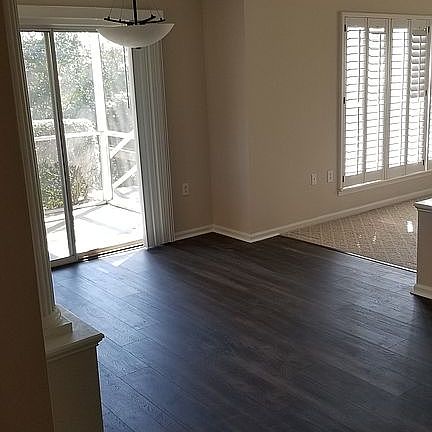 Dining area walkout to patio