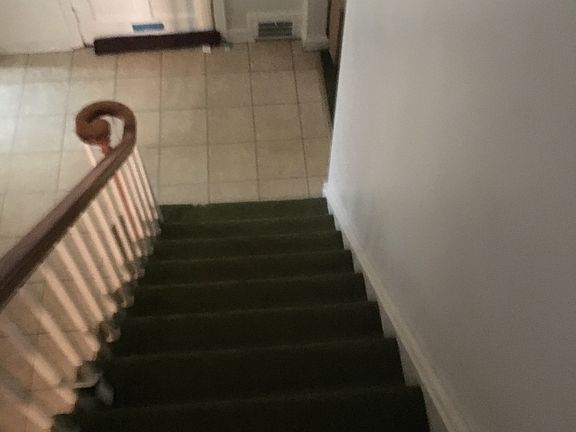 Steps to second floor