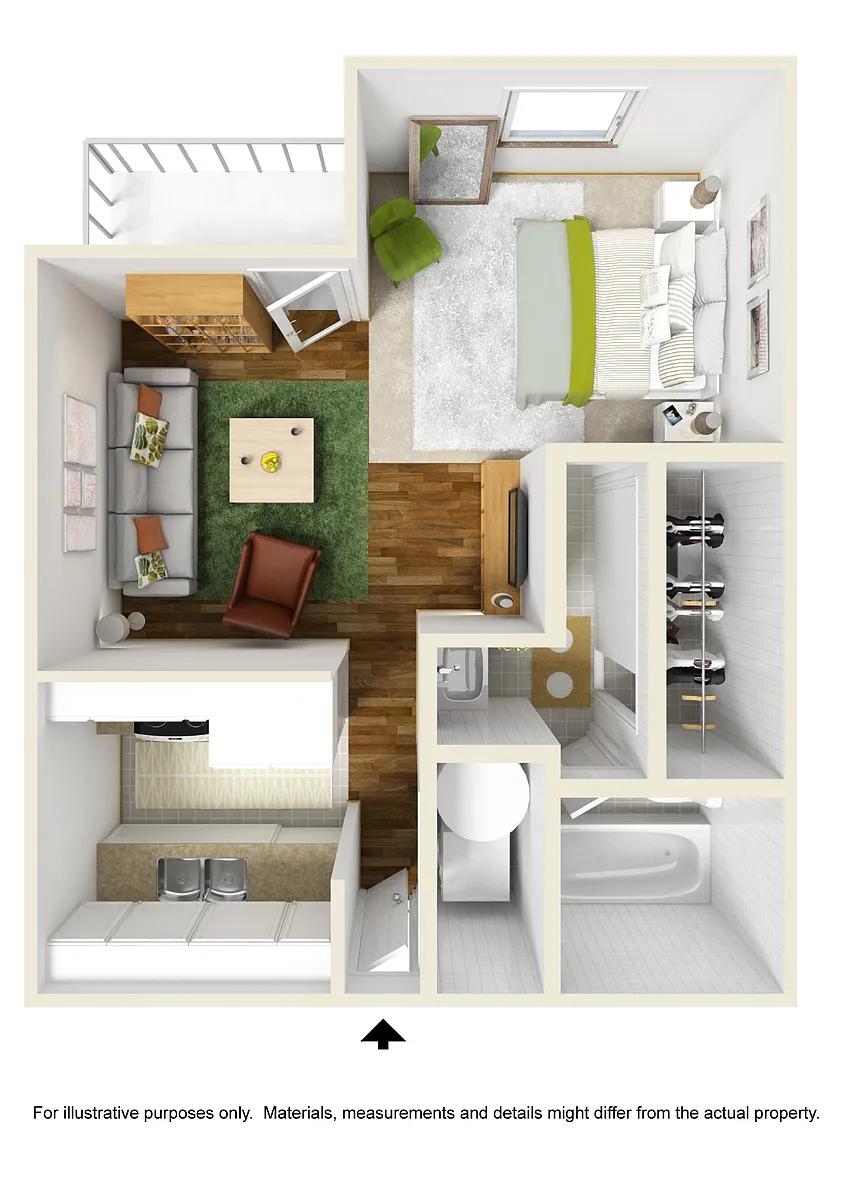 Floor plan Hudson South 0x1