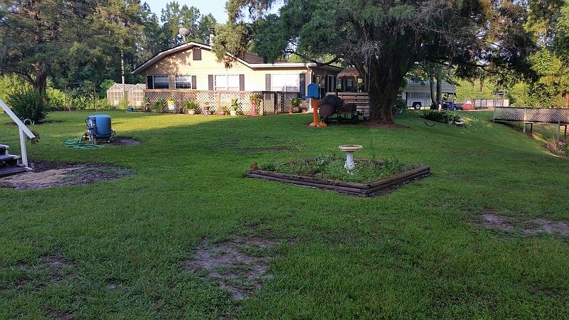 Looking to house from bridge