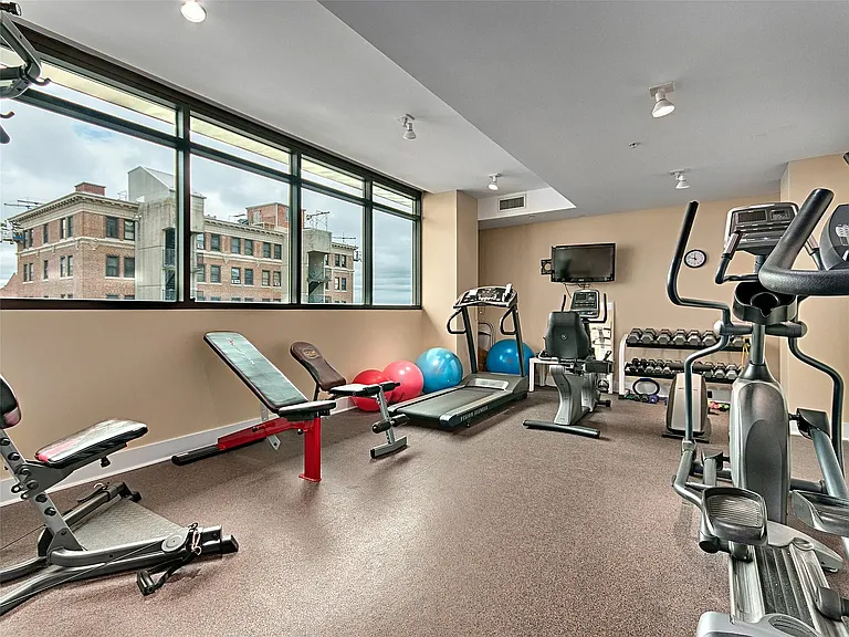 Common exercise room available to all residents