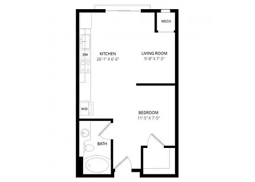 Floor plan Ginger A1