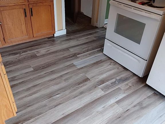 Newly renovated kitchen floor