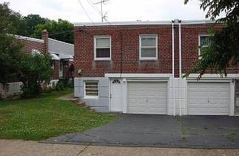 rear driveway and garage