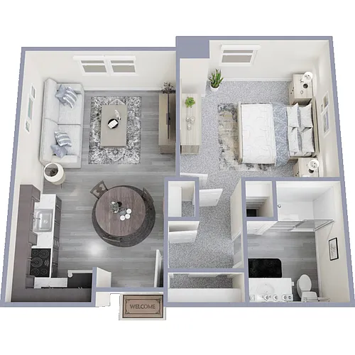 Floor plan 1 Bedroom