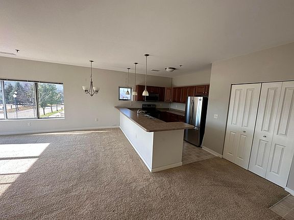 Spacious kitchen and family room