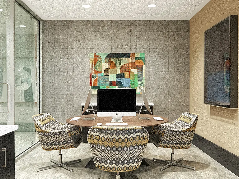 Wi-Fi Lounge with four MAC computers