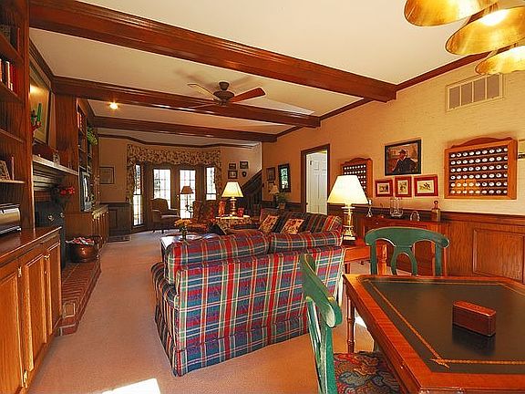 Den w/Custom Built Cabinets