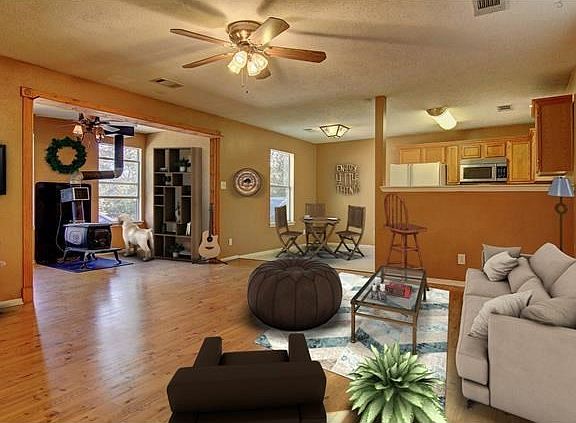 Living Area Virtually Staged