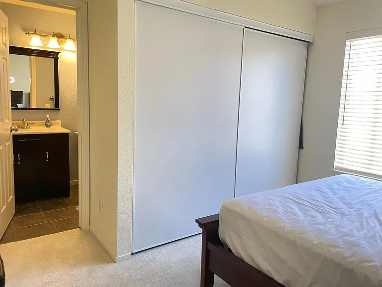 Spacious built in closet